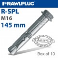 R-SPL SAFETY PLUS - LOOSE BOLT 16X145MM X10 PER BOX